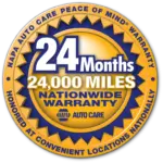 NAPA 24 Months 24000 Miles Peace of Mind Nationwide Warranty