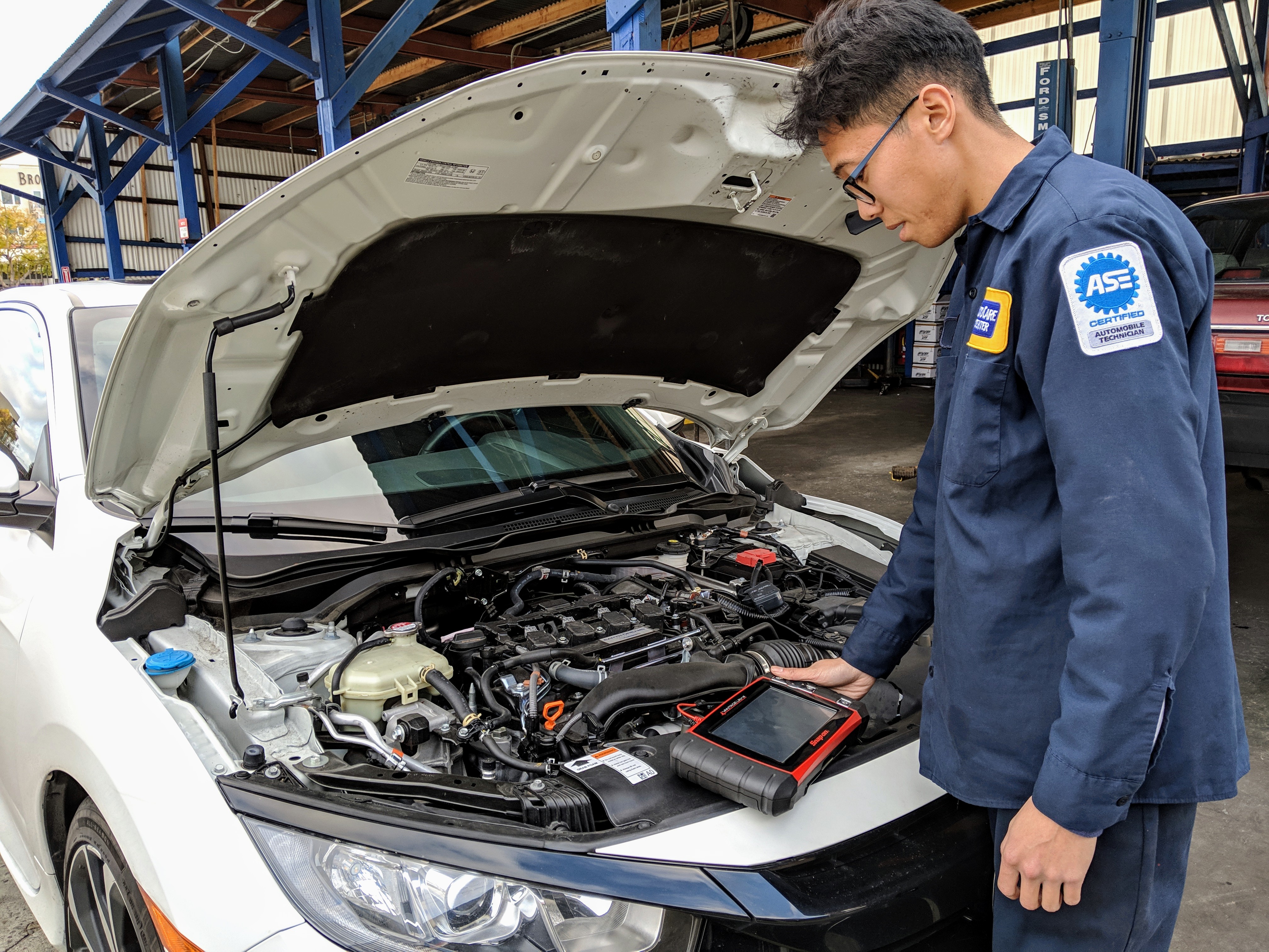 ASE Diagnostics Scanner at T P Auto Repair
